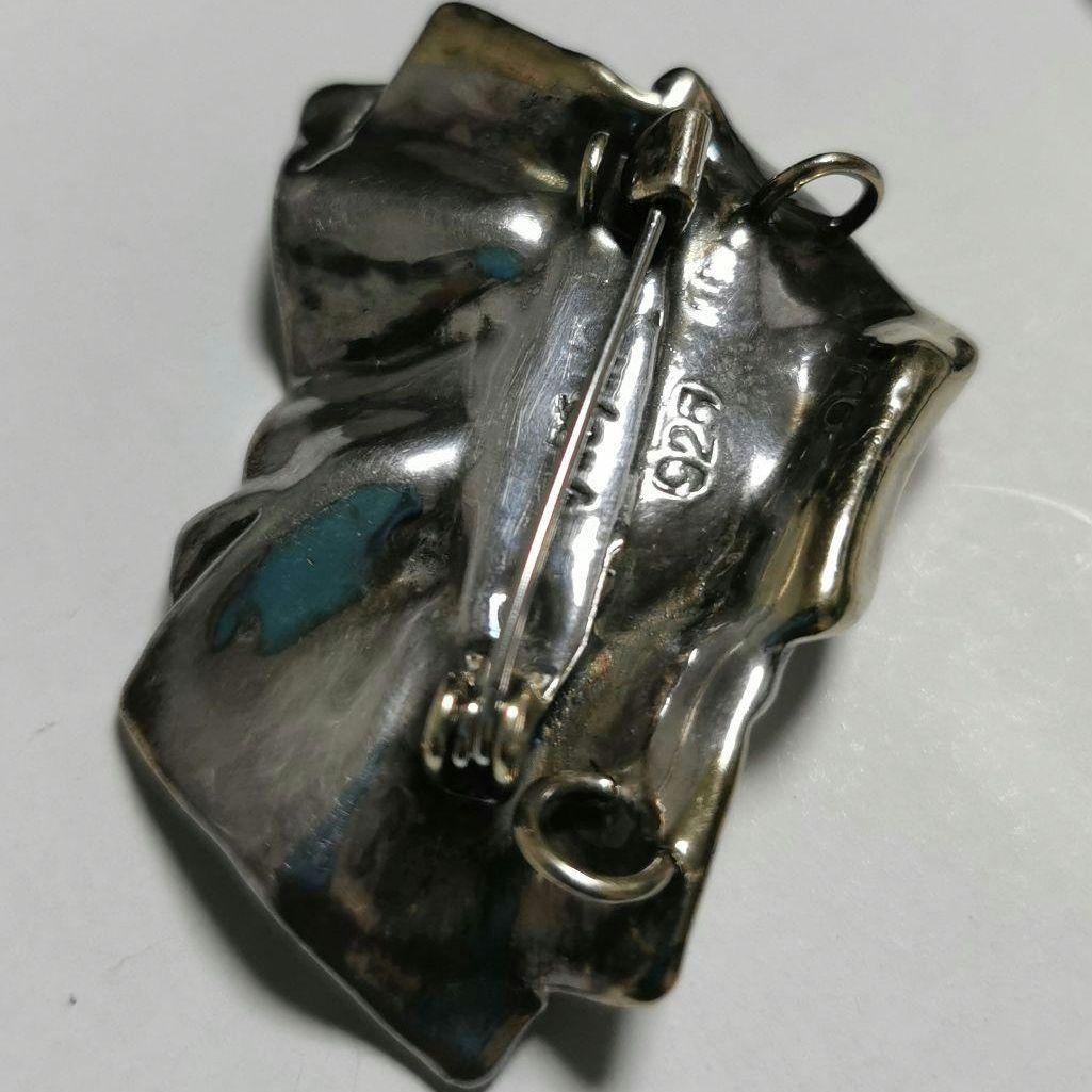 大判！DAVID VARSANO イスラエル ペンダント ブローチ