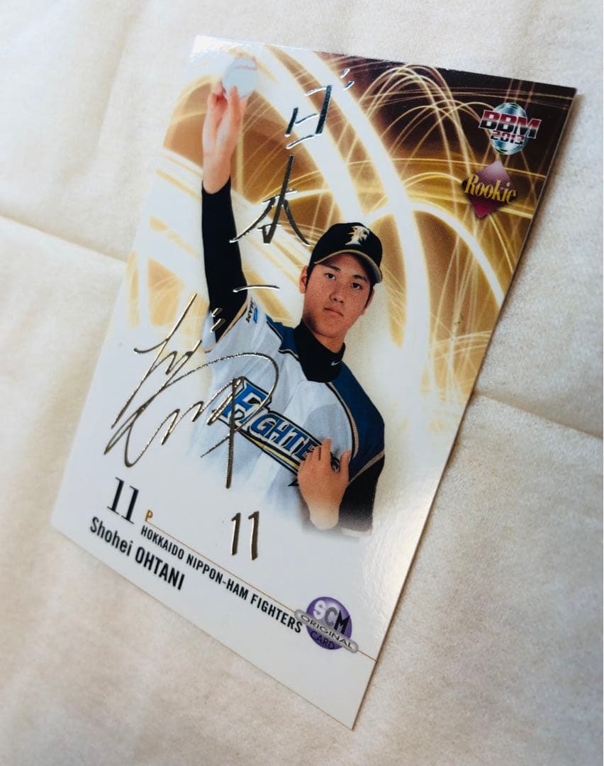 【貴重】大谷翔平 2013 BBM ルーキーエディション SCM 銀箔サイン