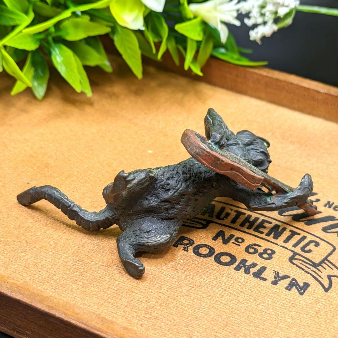 ヴィエナ・ブロンズ コールドペイント 猫の音楽隊 ギター 擬人化 ネコ 楽器