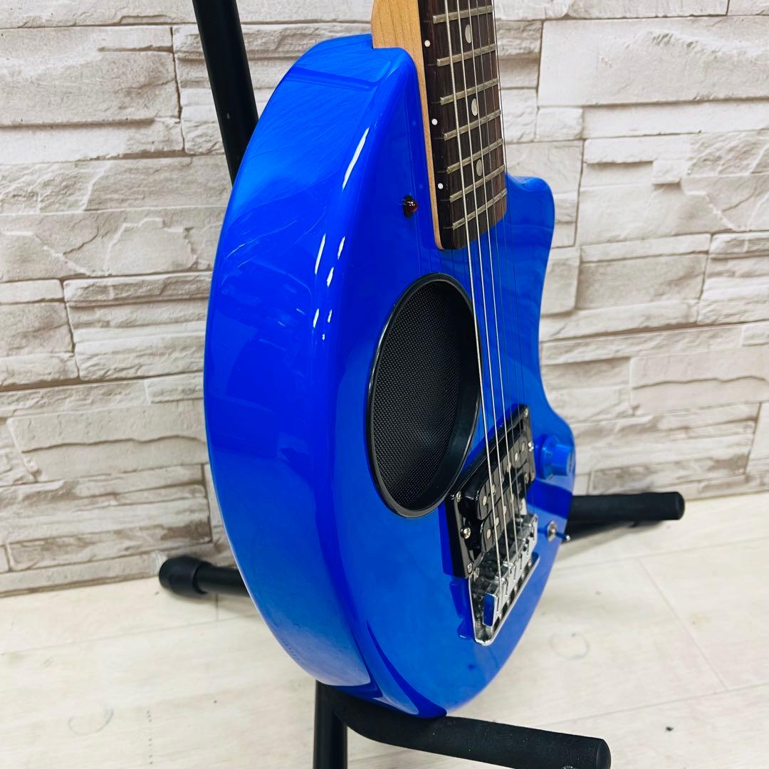美品 Fernandes フェルナンデス アンプ内蔵ミニギター ZO-3 ブルー