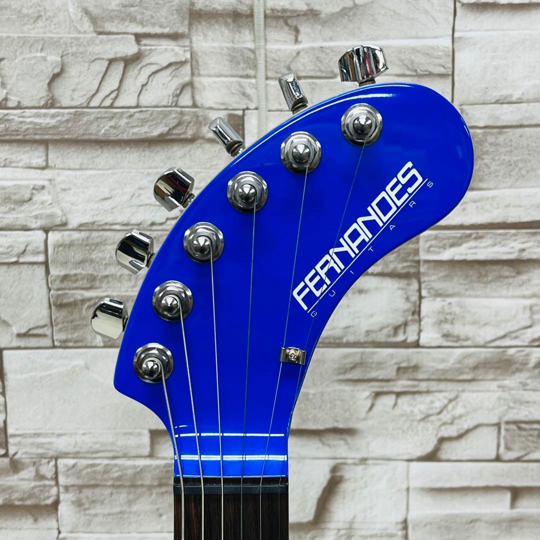 美品 Fernandes フェルナンデス アンプ内蔵ミニギター ZO-3 ブルー