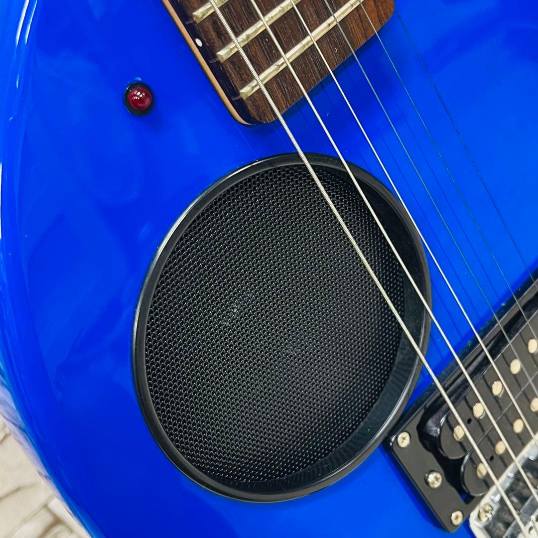 美品 Fernandes フェルナンデス アンプ内蔵ミニギター ZO-3 ブルー