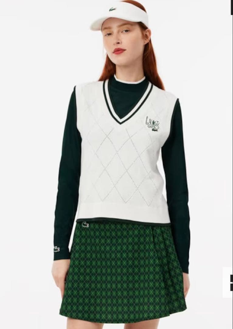 【新品】LACOSTE GOLF ゴルフウェアセットアップ38/36