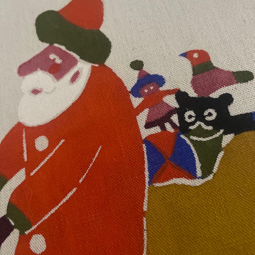 柚木沙弥郎 サンタクロース 染絵 型絵染 型染 民芸 タペストリー