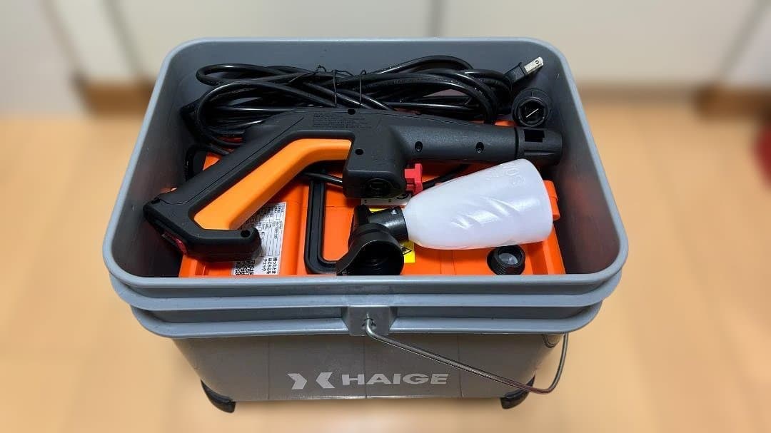 HAIGE 高圧洗浄機本体 HG-KPR6T 赤/グレー - メルカリ