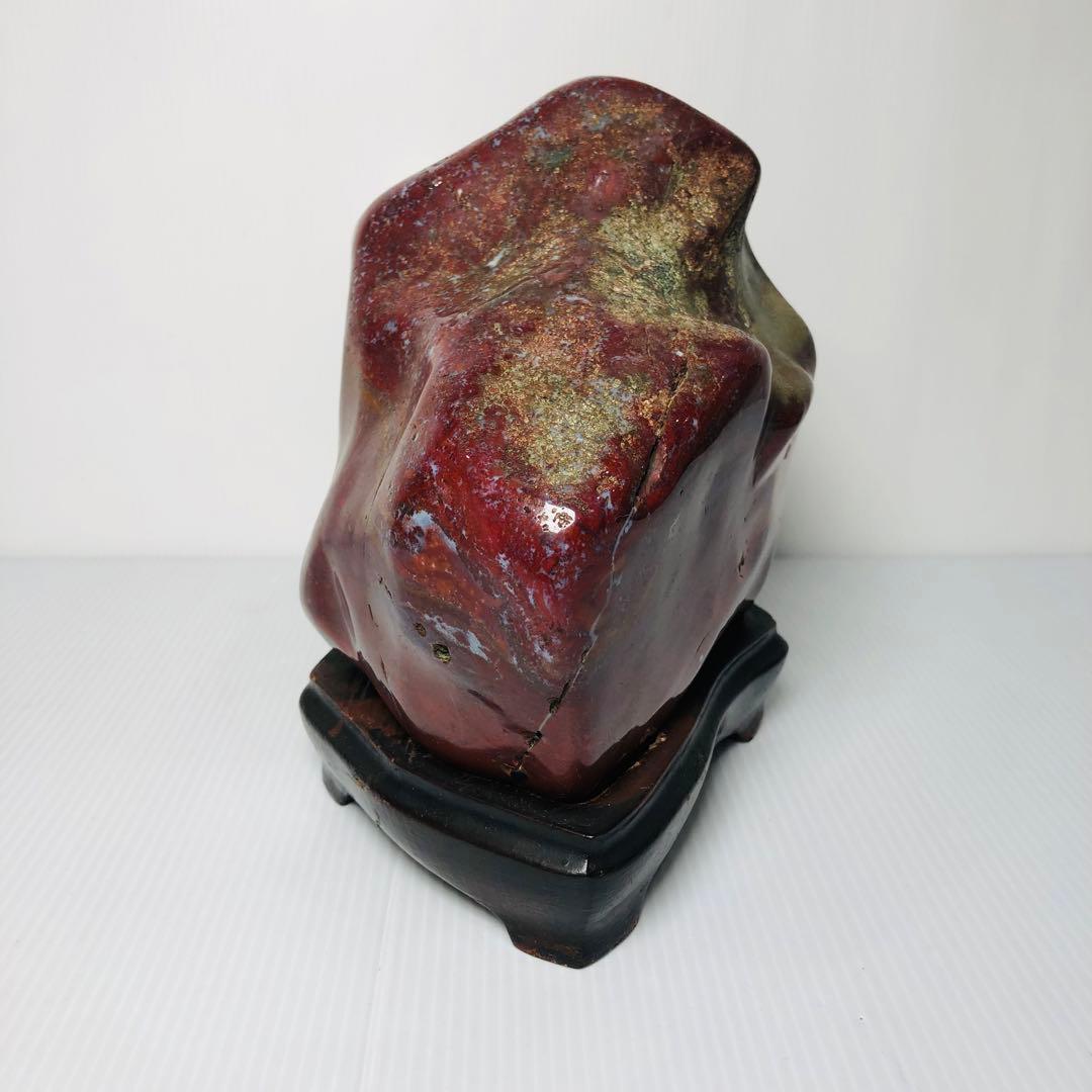 佐渡赤石？唐木台付保存箱MA390