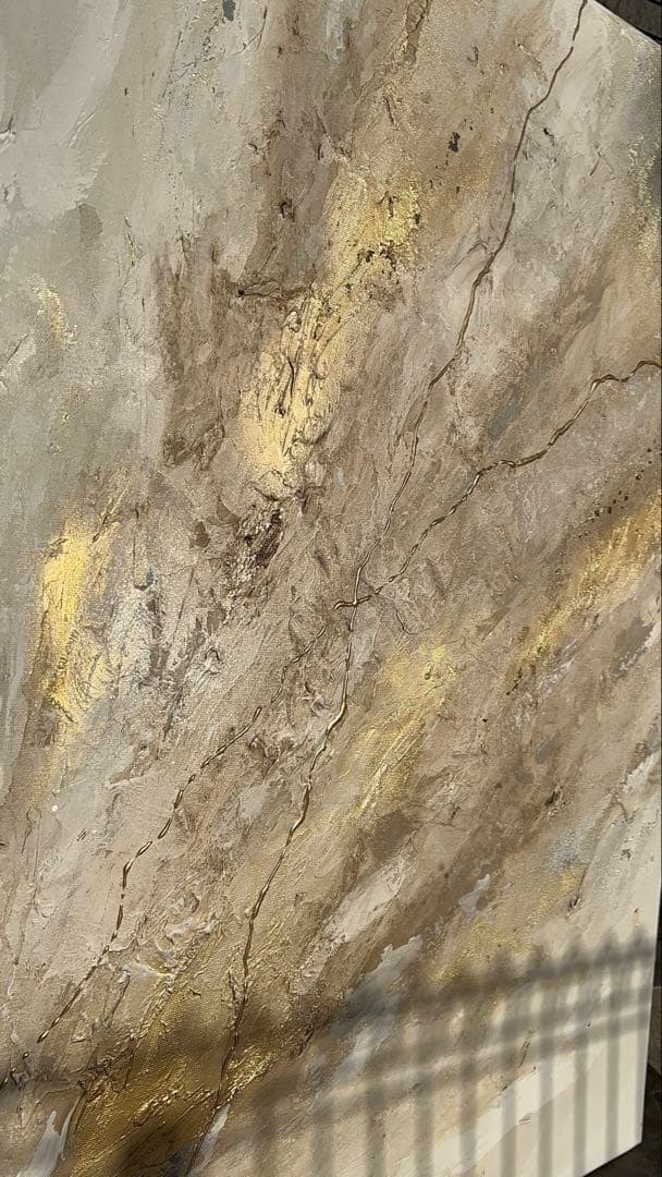 大きめ/金/茶色/絵画/アート/抽象画/ニュアンス/モダン/ホテル/内装/海外