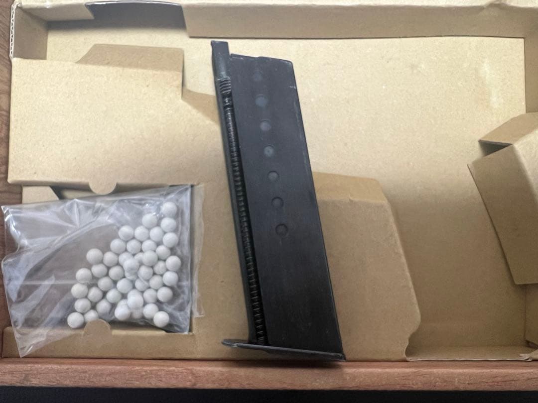 美品　マルゼン　ガスブローバックガン ワルサーP38 AC41ブラックモデル