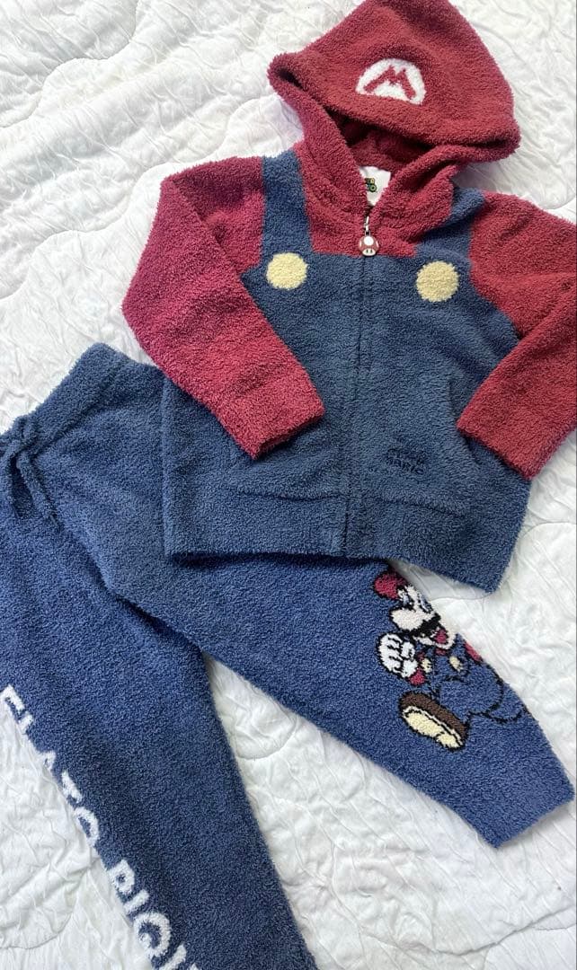 ジェラピケ マリオ キッズ S 110 120 コスチューム セットアップ