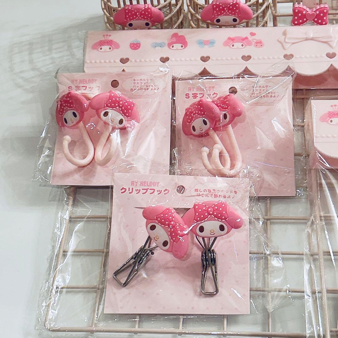 未使用 サンリオ マイメロディ 推しを可愛く飾り隊 ワイヤーネット ９点