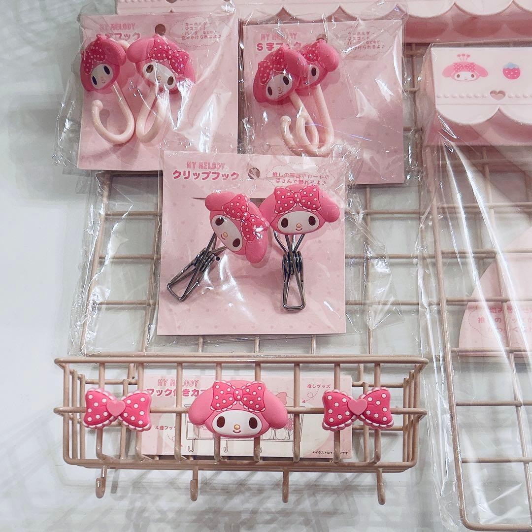未使用 サンリオ マイメロディ 推しを可愛く飾り隊 ワイヤーネット ９点