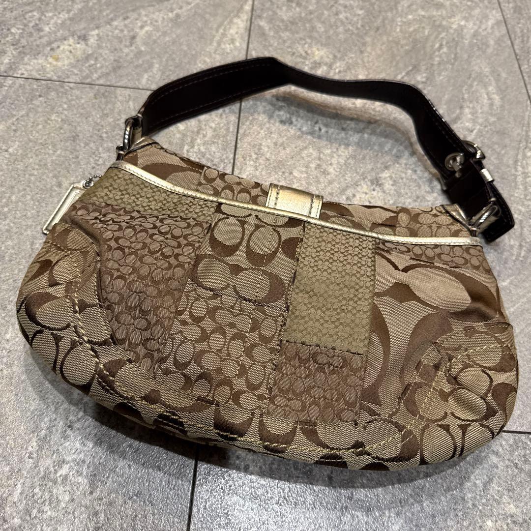 ブラウン系パッチワークショルダーバッグ