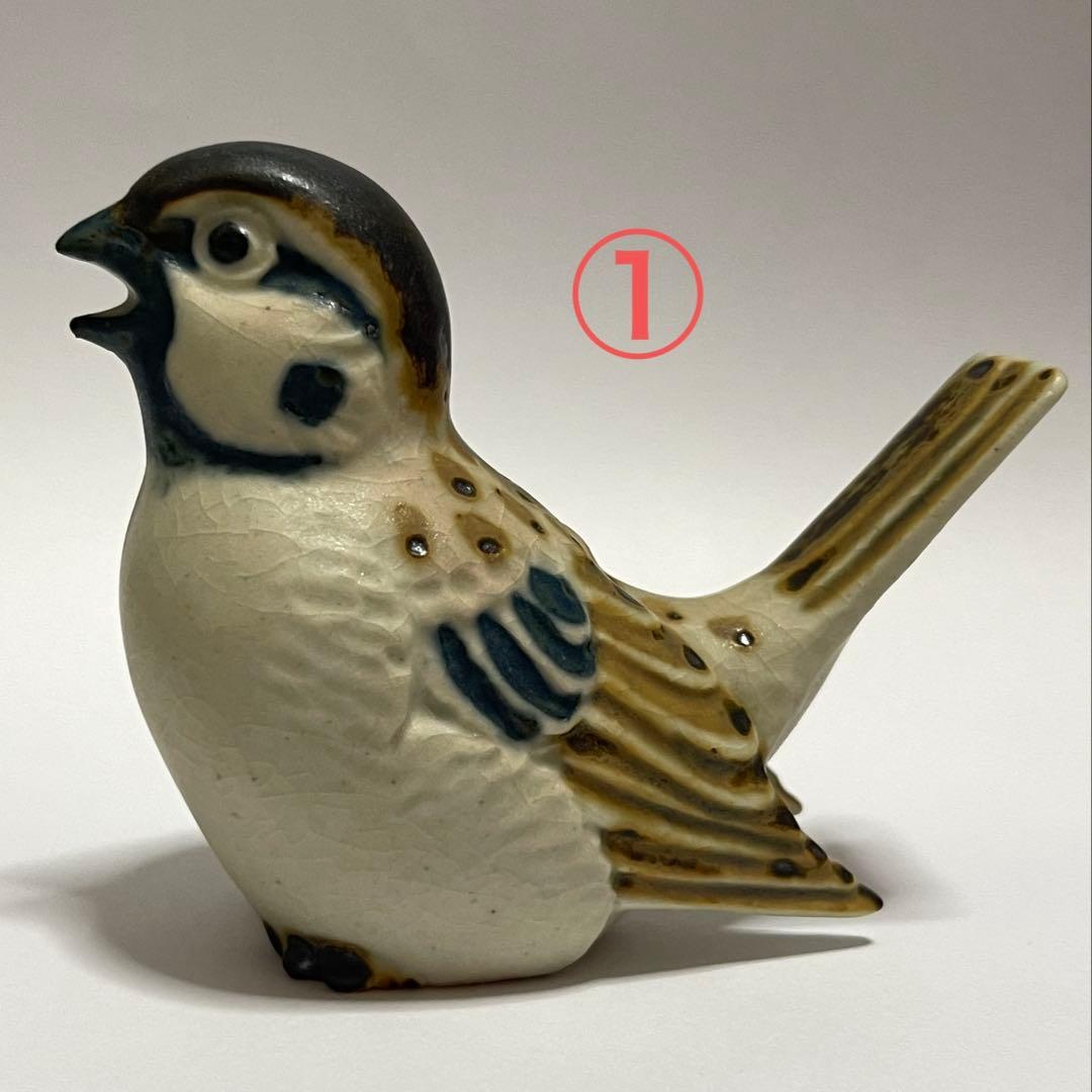 一技庵 林沐雨 群雀 京焼 置物