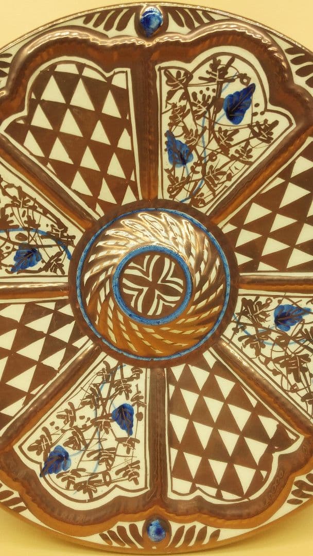 ラスター彩 大皿 スペイン バレンシア マニセス  ヒメノ・リオス窯