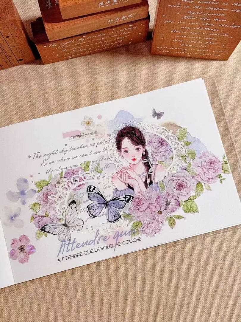 如你所愿文创《云汀花事》海外マスキングテープ　マステ 【2626】