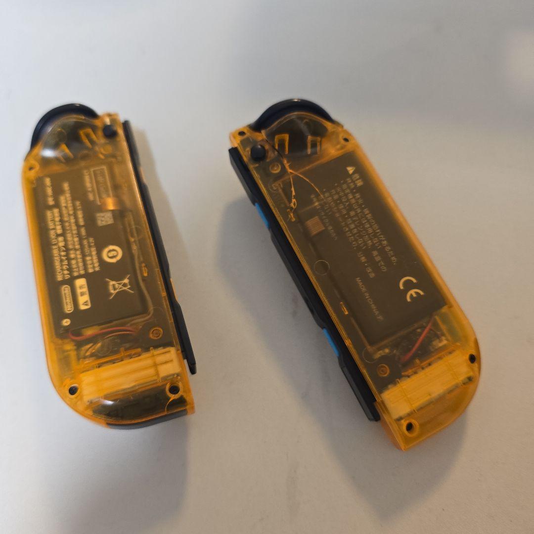 d*3様 【ジャンク品】Nintendo Switch 本体 透明ジョイコン バ