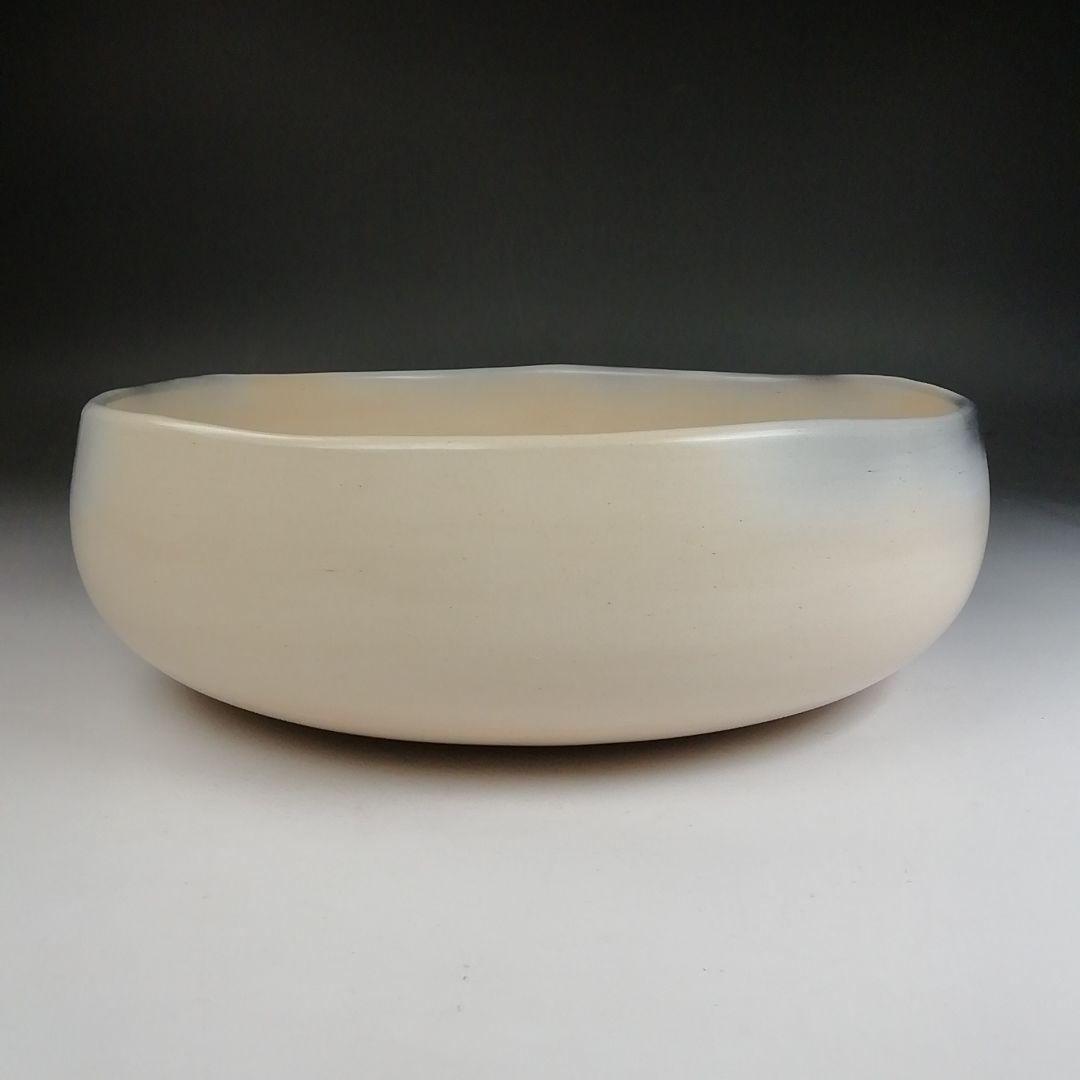 Ｔ８２０　灰器　『雲華焼』『桂窯　寄神崇白 造』　共箱　茶道具