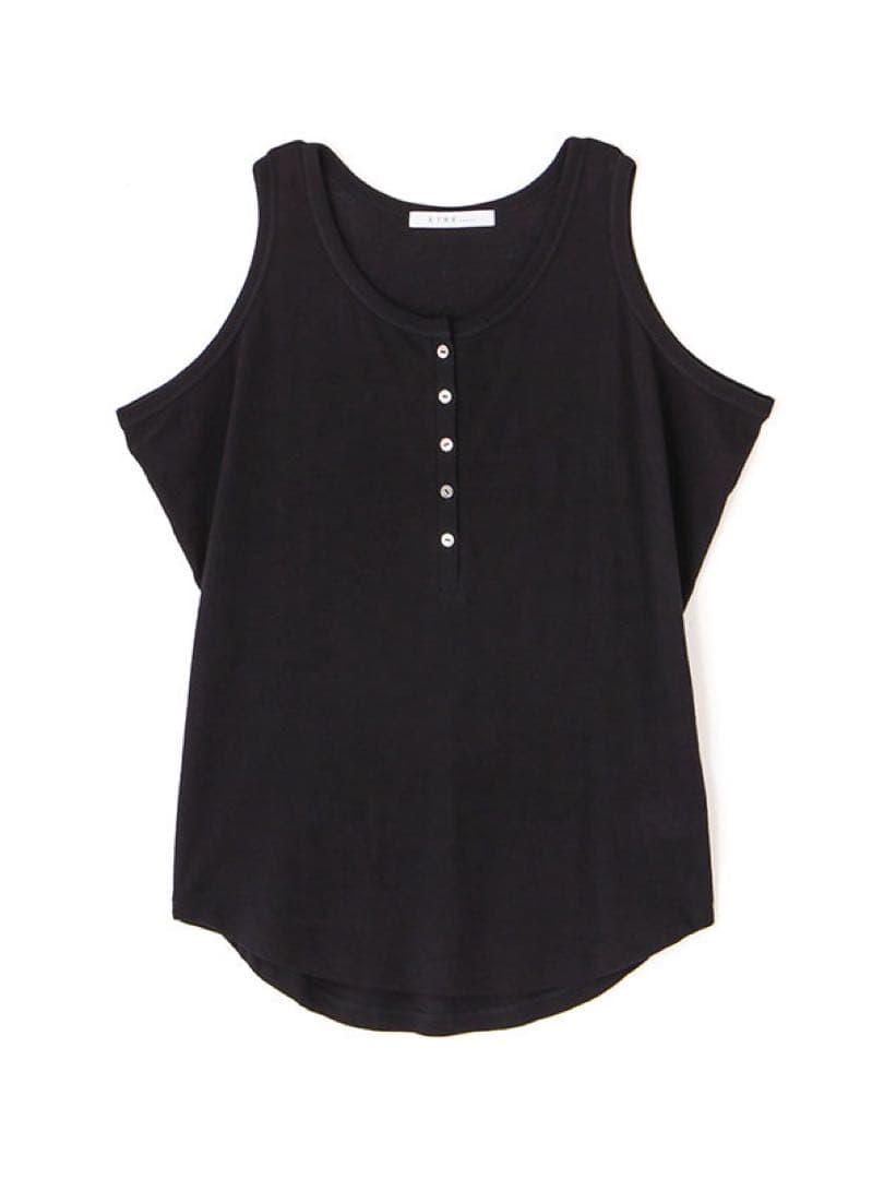 aimyETRE新作【新品未詳】ヘンリーネックエアリータンクトップ