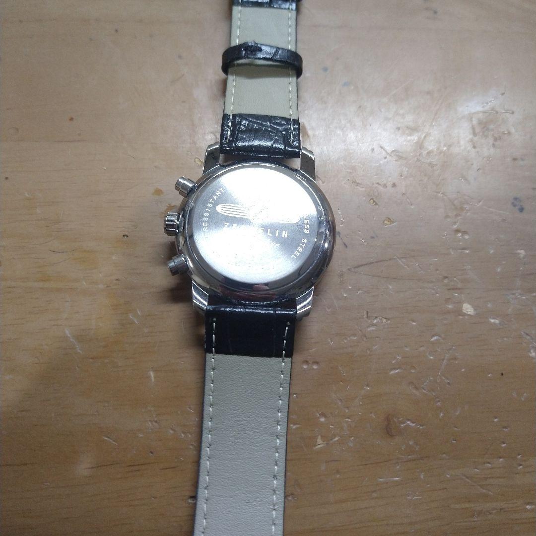 ひー様ZEPPPELIN飛行船100周年モデル クロノグラフ クォーツホワイト