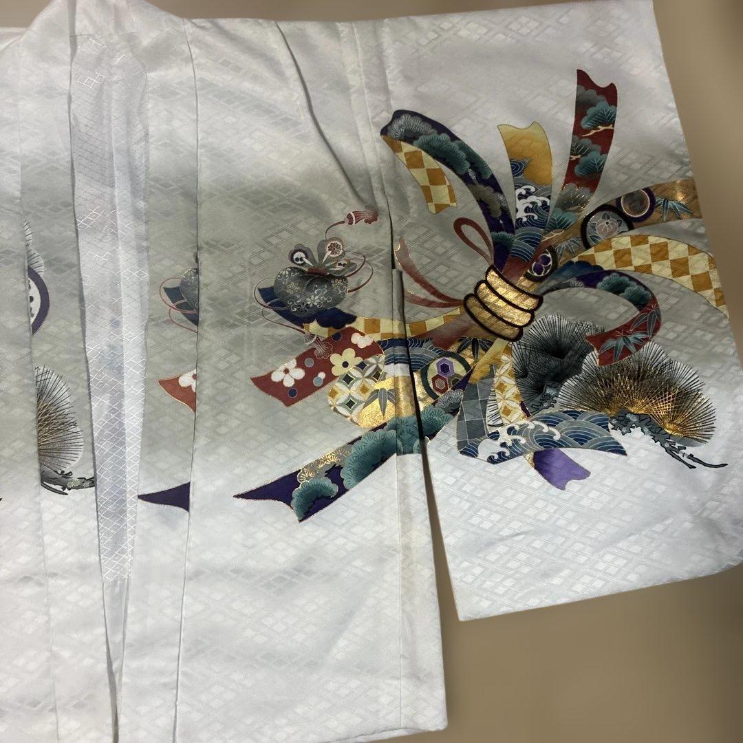☆中古品☆お宮参り 七五三 男の子 着物+長襦袢セット