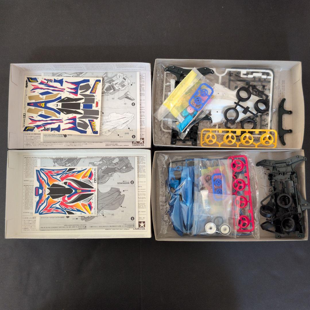 ミニ四駆 -7種　J-CUP限定品含む　当時物　箱絵付　こした作品セット