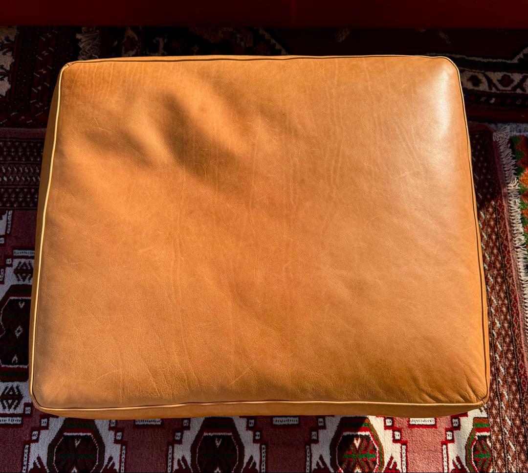 ACME FURNITURE フレスノ オットマン レザー キャメル