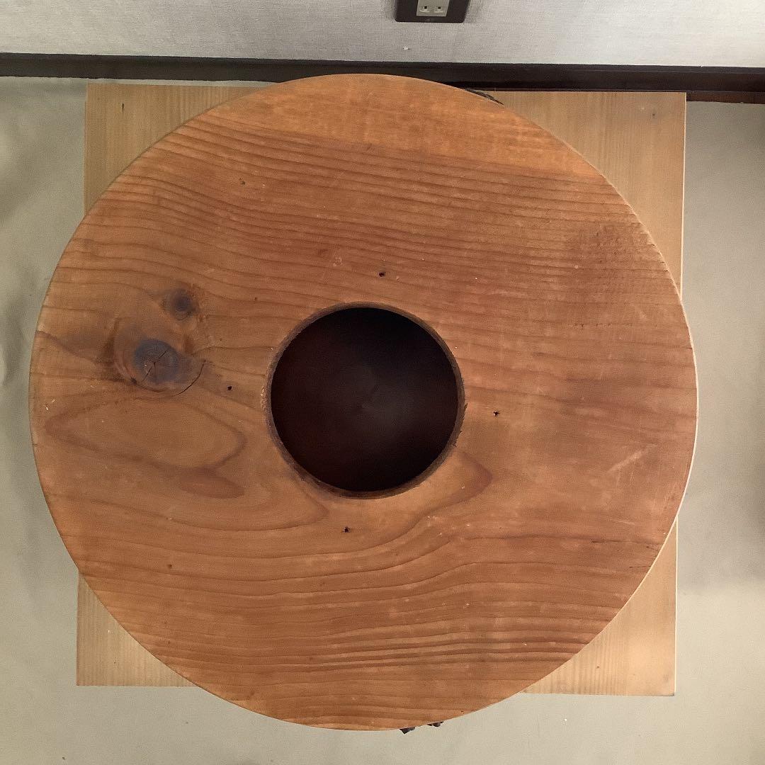 大型宣徳火鉢 台座付