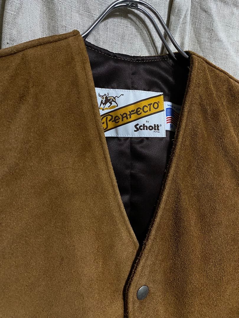 Schott Perfecto / 321USV SUEDE MC VEST