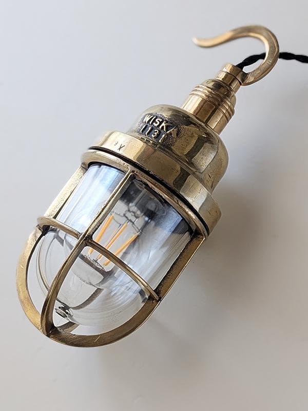 K*y様 ビンテージ WISKA マリンランプ2 工業系 船舶 カフェ