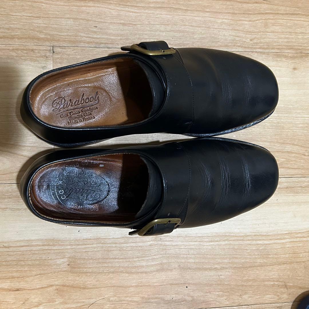 【美品】【Paraboot】シングルモンクストラップ　ブラック