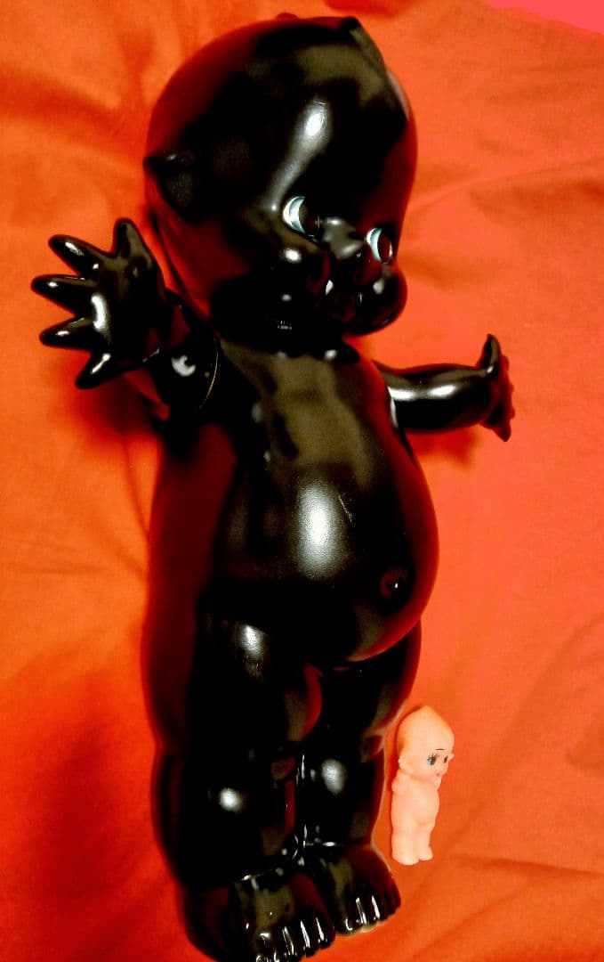 大きいキューピー人形　大きいフィギュア　昭和レトロ ソフビ人形アニメキャラ