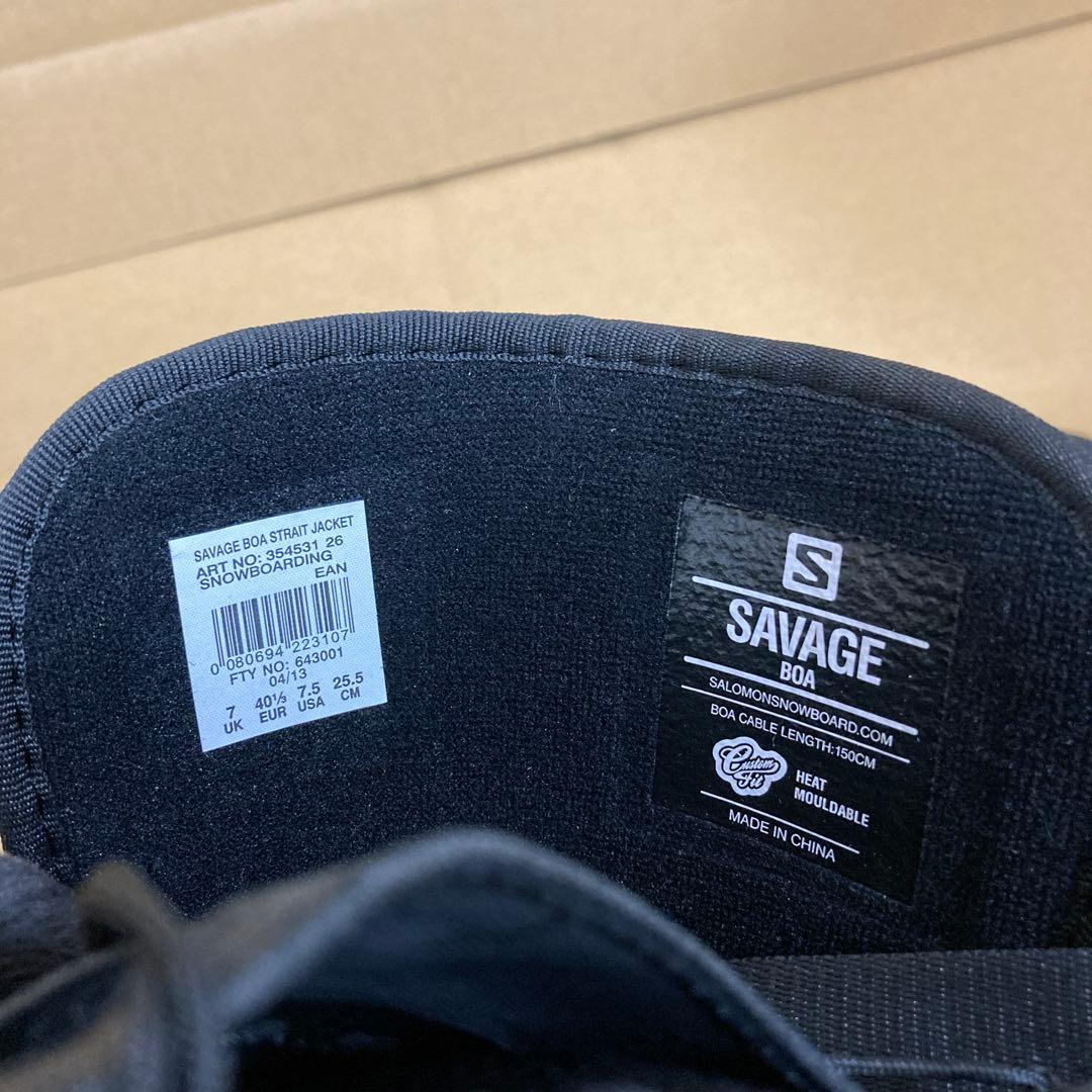 SALOMON SAVAGE BOA 25.5cm ボア スノーボードブーツ