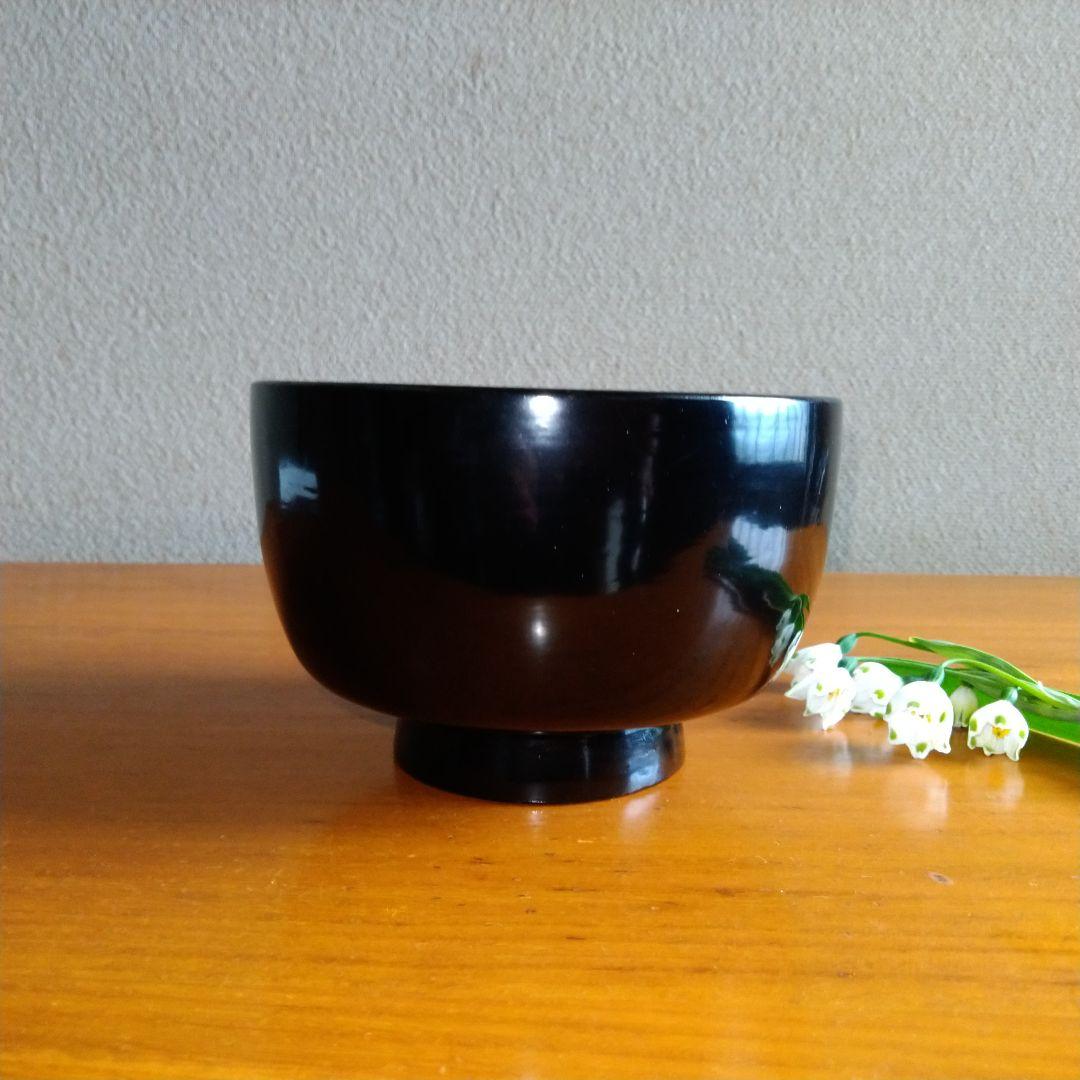 ☘ 明治時代 輪島塗 本漆 天然木 【 飯碗 太平碗 汁椀 小皿】一揃