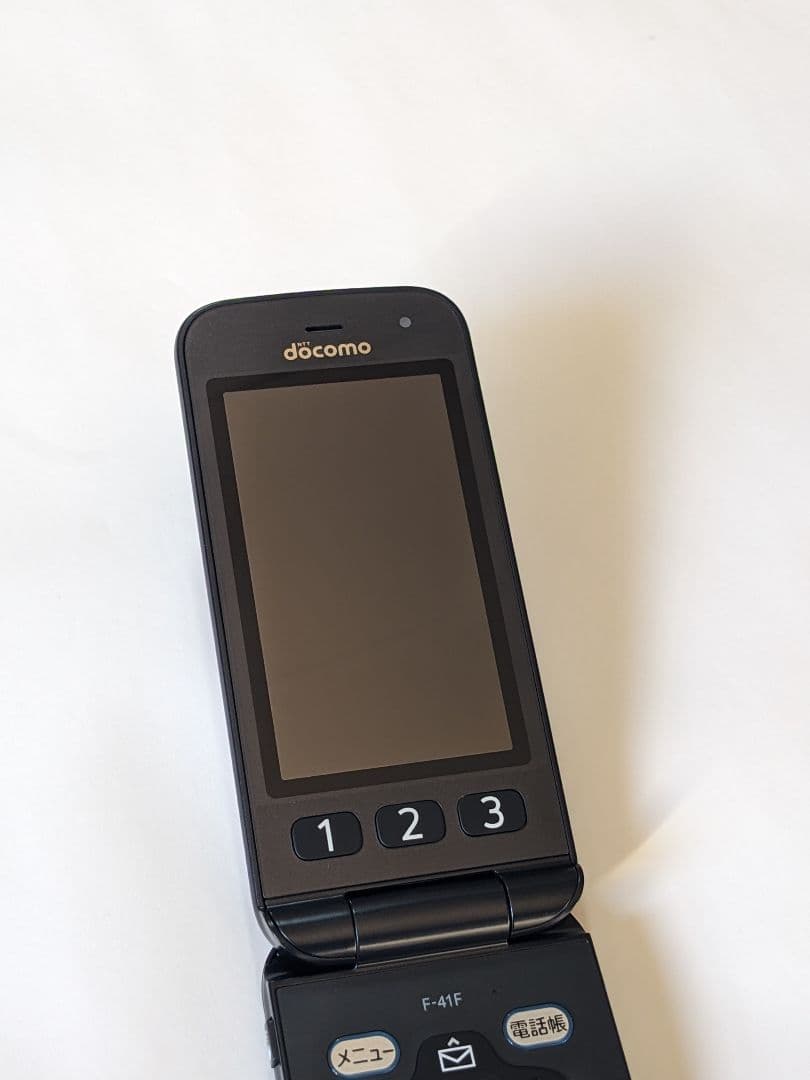 docomo らくらくホン F-41F セット ネイビー
