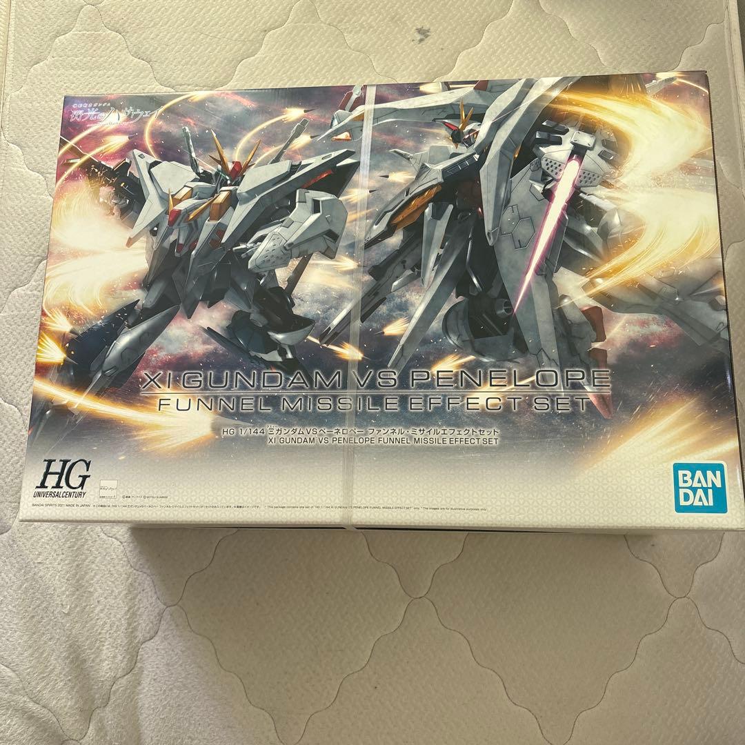 HG XIGUNDAM VS PENILEORE セット新品未使用 Bandai HGUC Xi Gundam VS Penelope Funnel Missile Effect Set