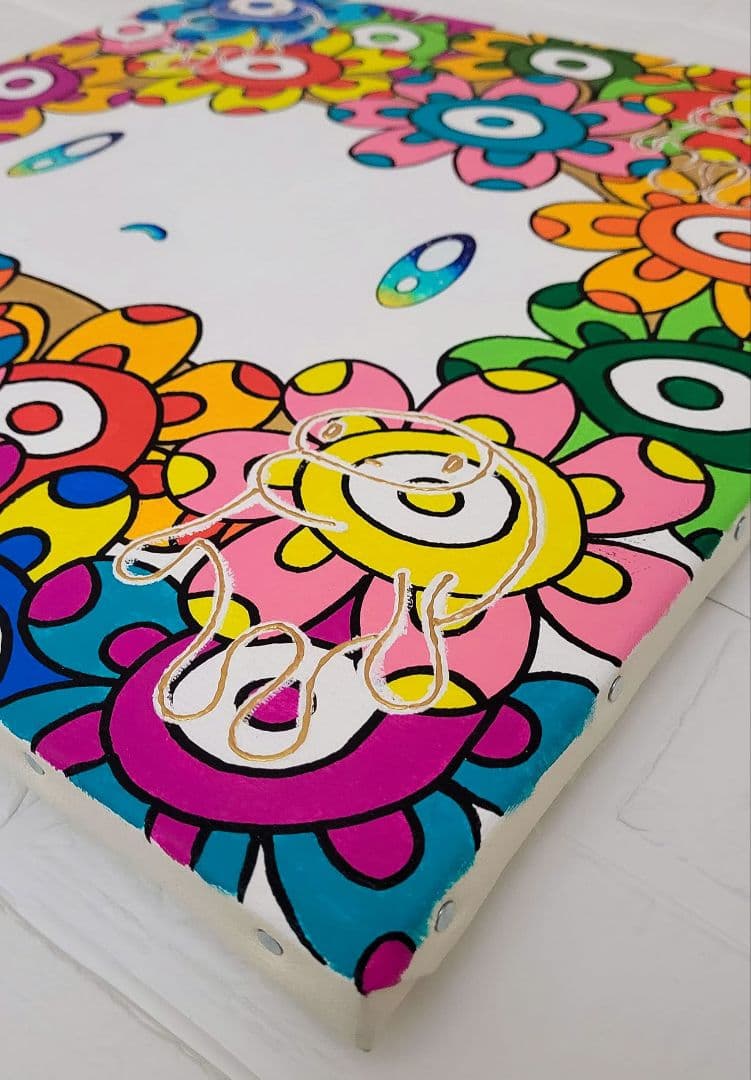 ★鈴木哲也★S6(410×410mm)アクリル原画1点物★送料無料#127