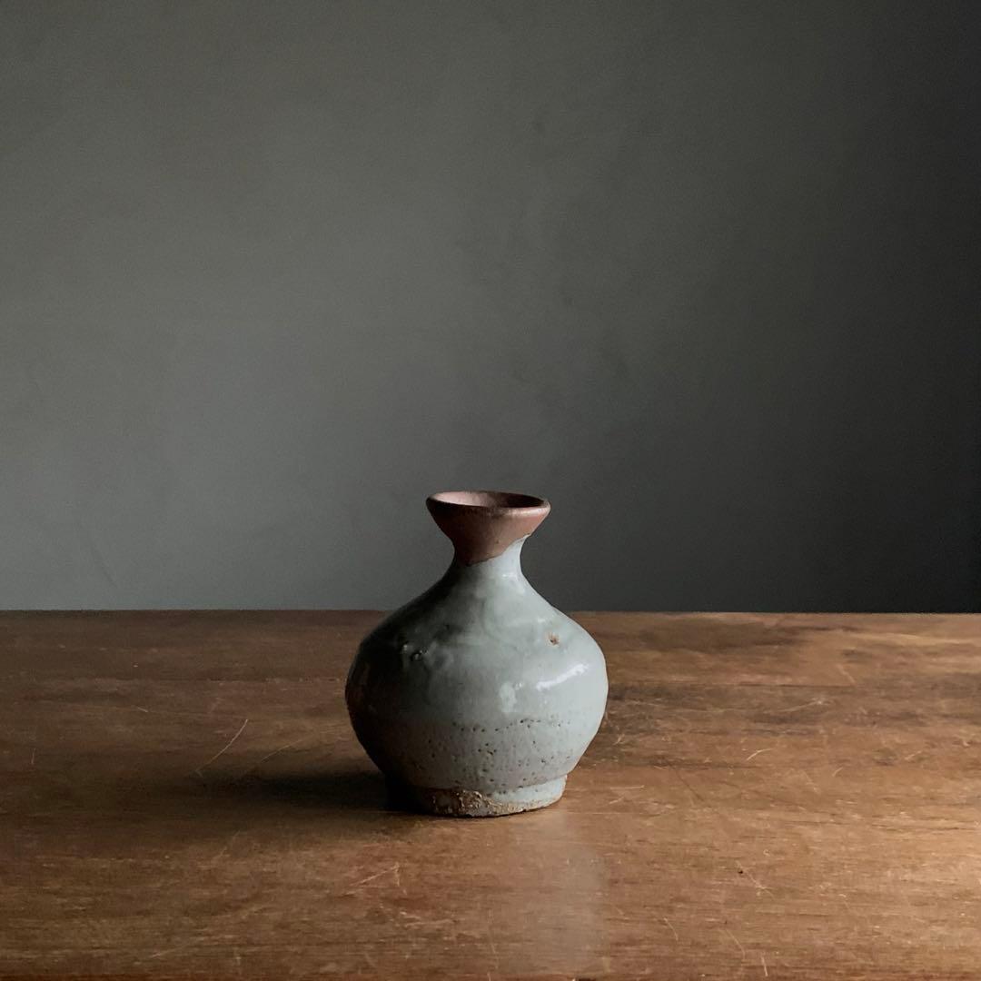 高麗 線刻 灰釉 徳利 朝鮮美術 古美術 古道具 酒器 とくり アンティーク