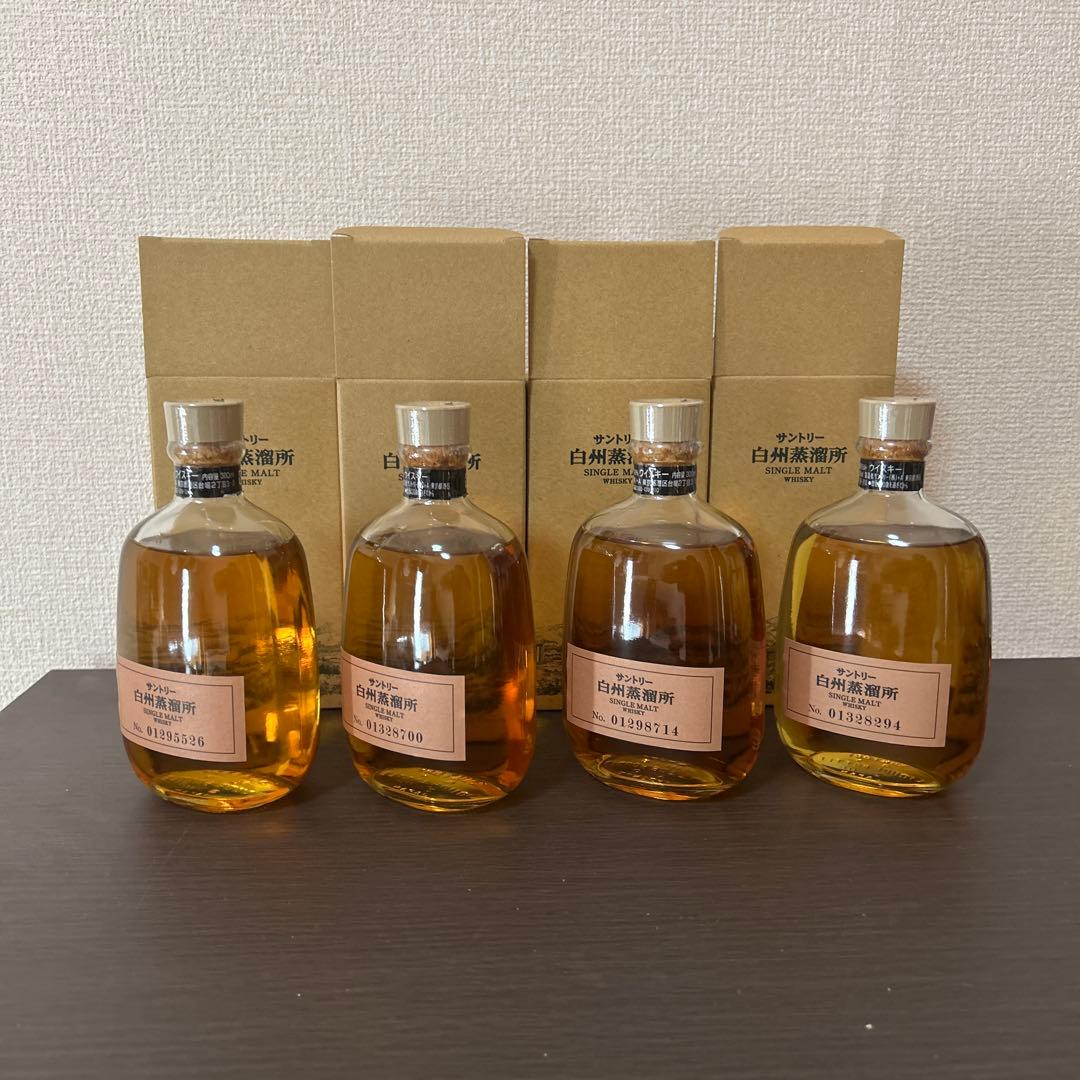 サントリー 白州蒸溜所 限定ウイスキー4個セット 販売終了品