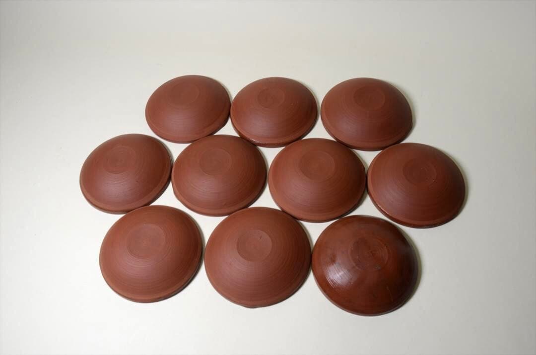 明治時代　備前　擂鉢　小皿　１０枚組　骨董品　アンティーク a