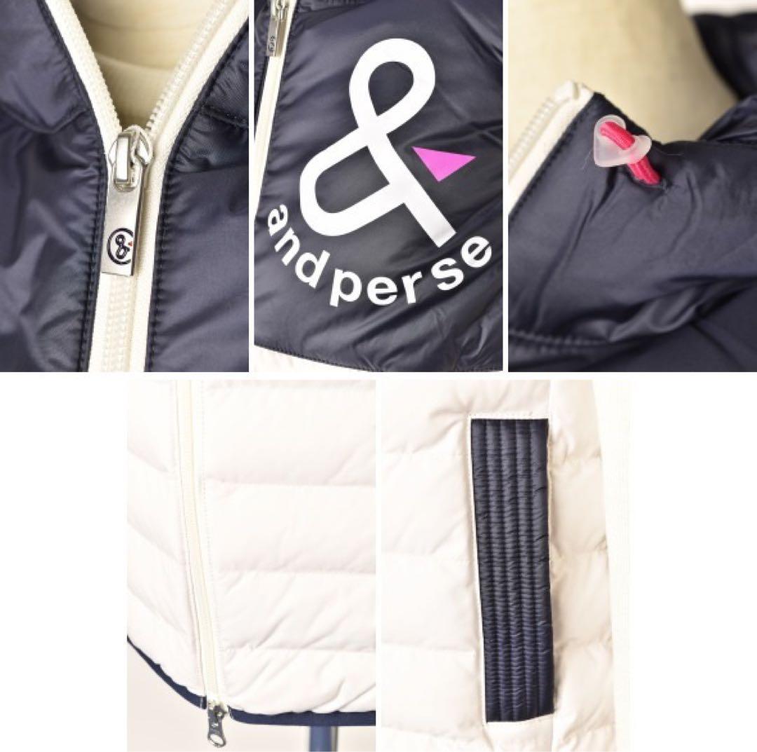 ⭐︎ぱんだ⭐︎and per se フード付きノースリーブダウンジャケット
