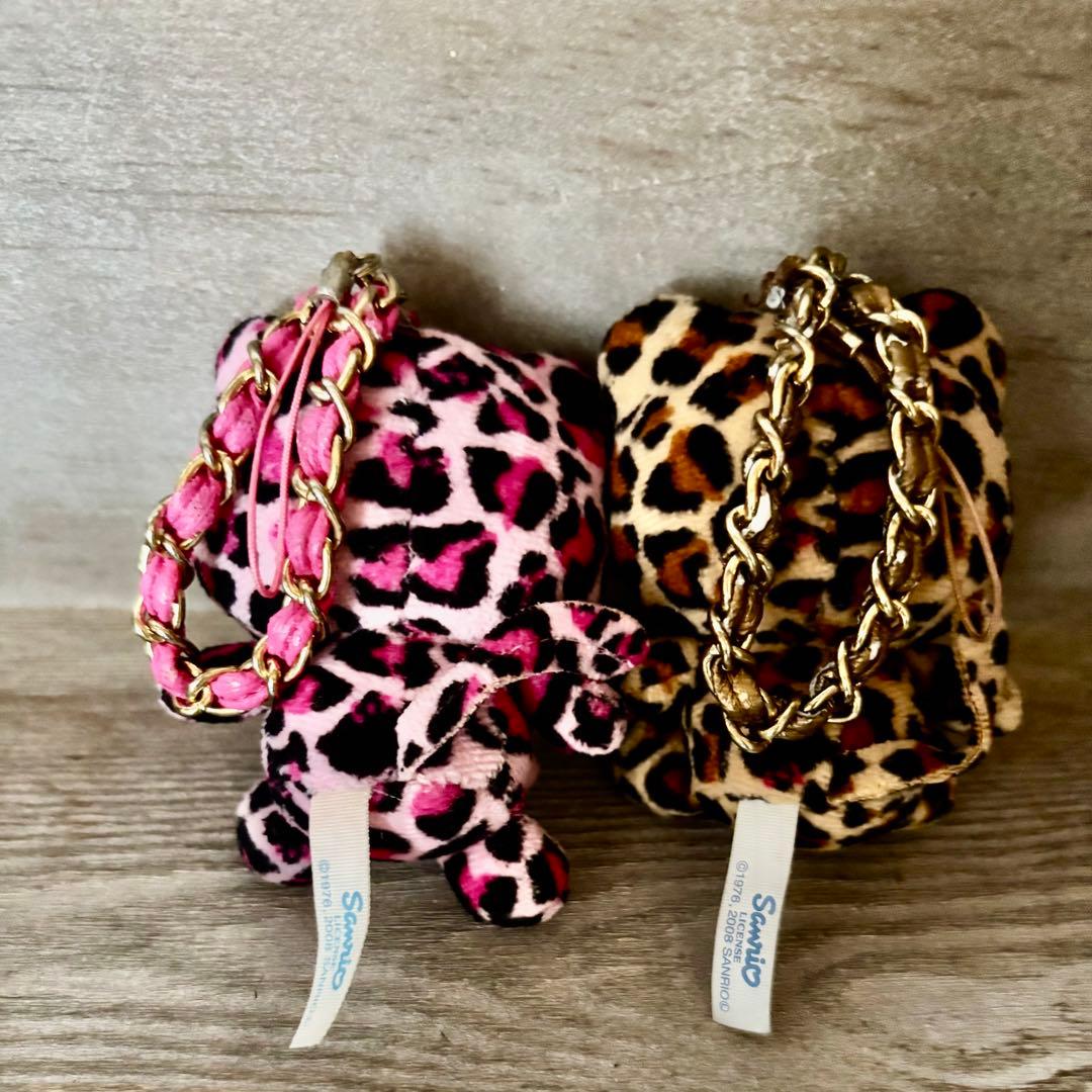 レア品!! ハローキティ ヒョウ柄キーチェーンセット