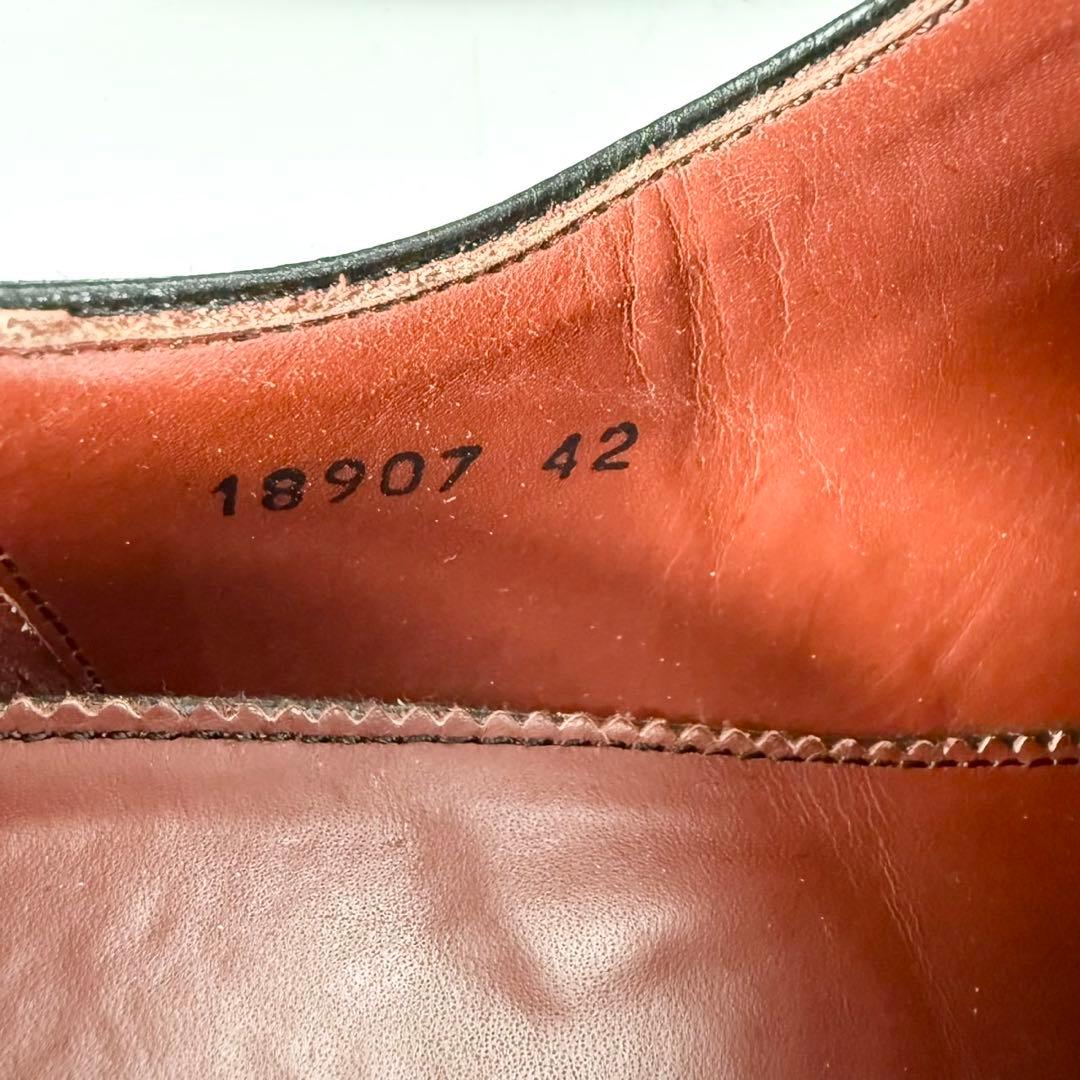 【美品】MAGNANNI マグナーニ　ホールカット（42）オパンケ製法　革靴　黒