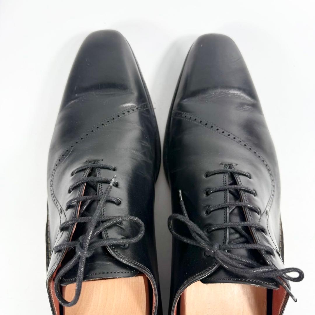 【美品】MAGNANNI マグナーニ　ホールカット（42）オパンケ製法　革靴　黒