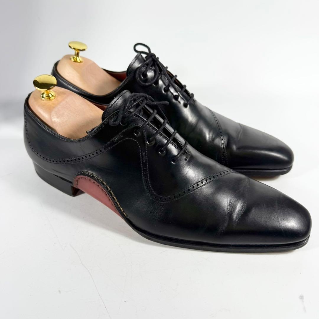 【美品】MAGNANNI マグナーニ　ホールカット（42）オパンケ製法　革靴　黒