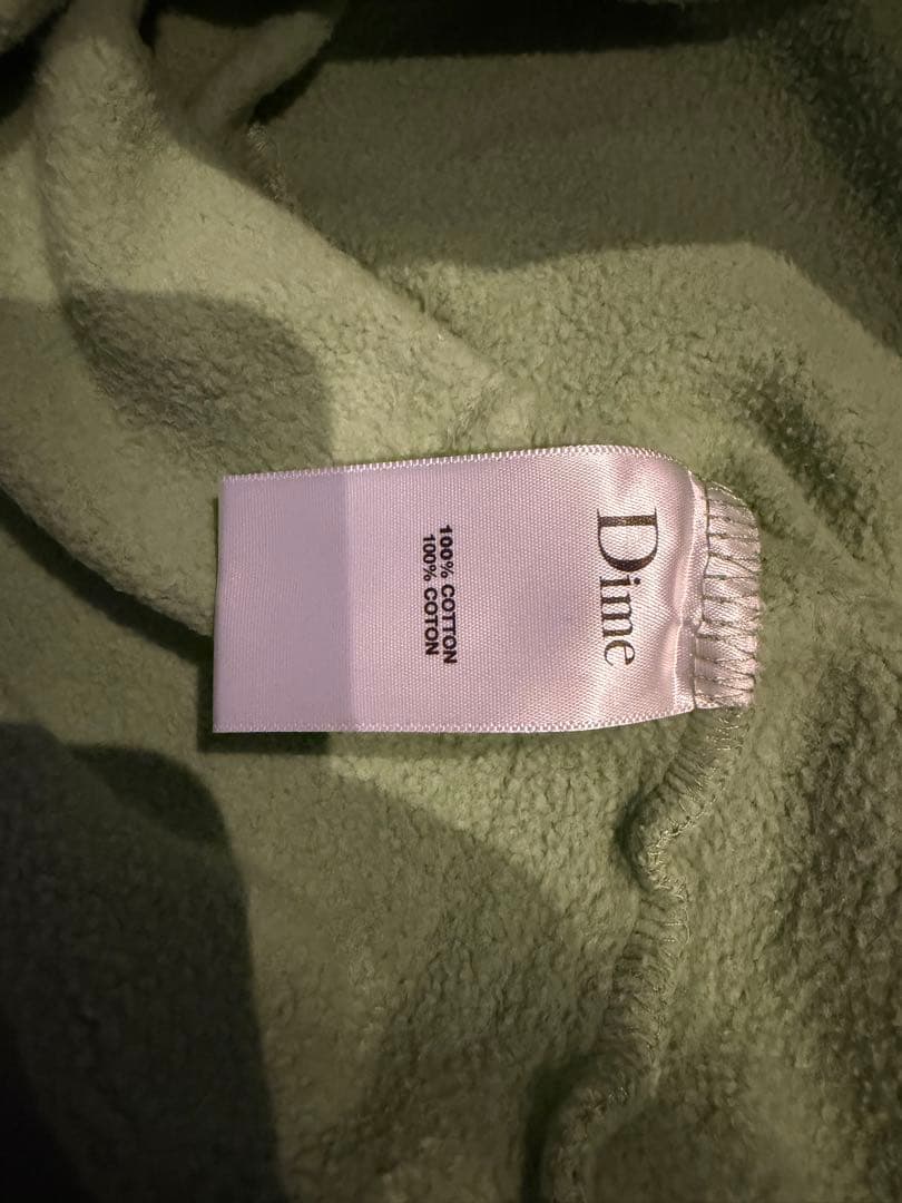 DIME 刺繍ロゴ　スウェット　フードパーカー　M