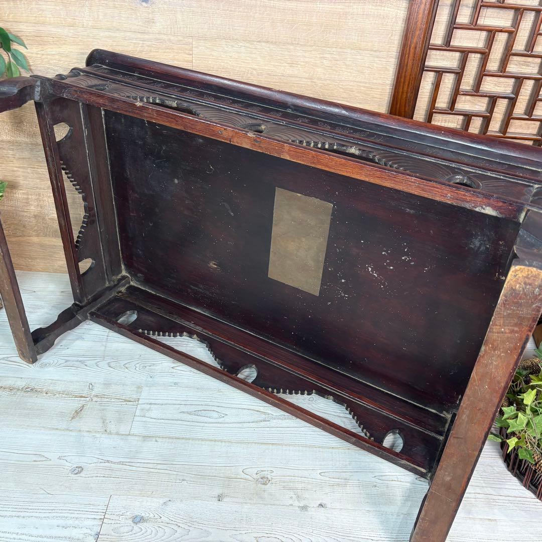 韓国年代物李朝家具木製特大お膳ソバンテーブル座卓アンティークビンテージ