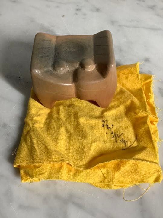 「値下げ」雲華焼　茶道具　「蟹」蓋置　山崎宗元作