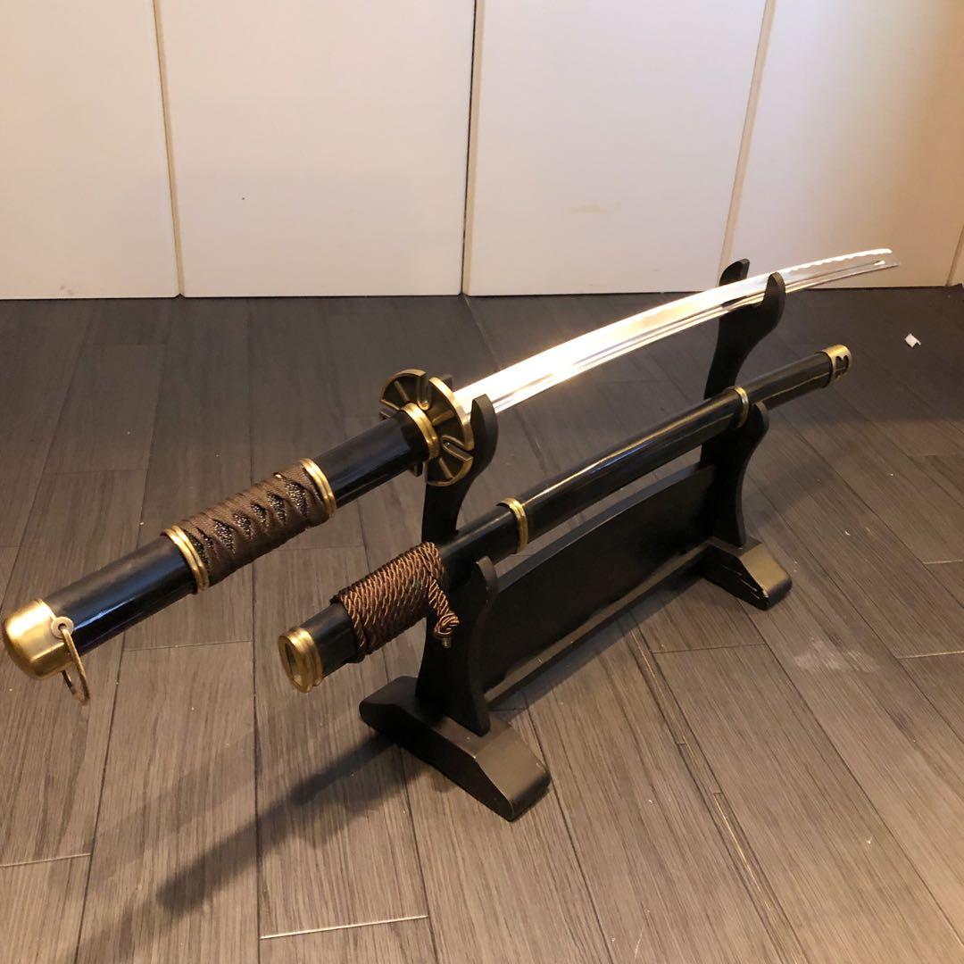 模造刀　刀　雪走　鬼徹　虎徹　黒漆拵え　ワンピース