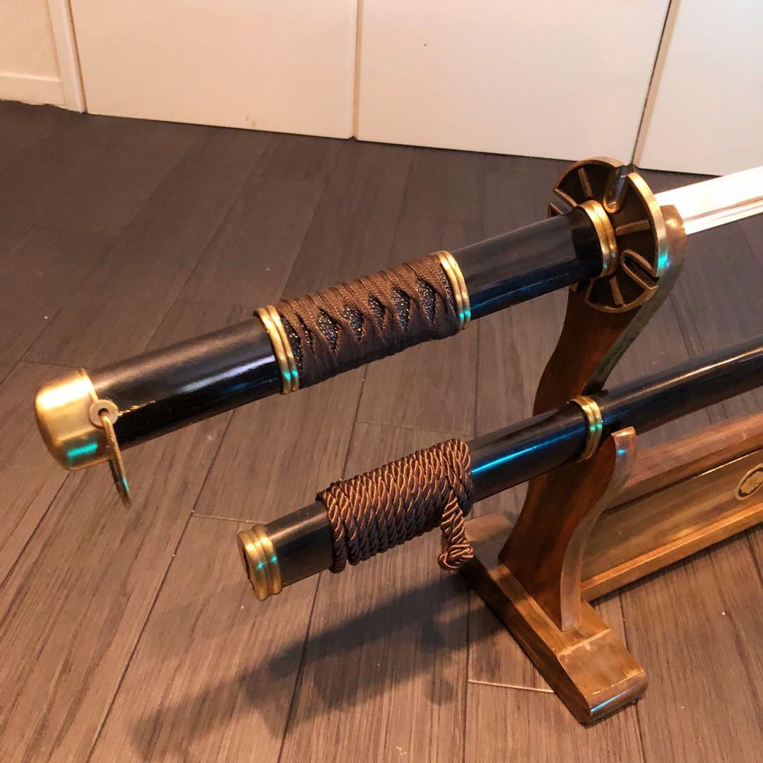 模造刀　刀　雪走　鬼徹　虎徹　黒漆拵え　ワンピース