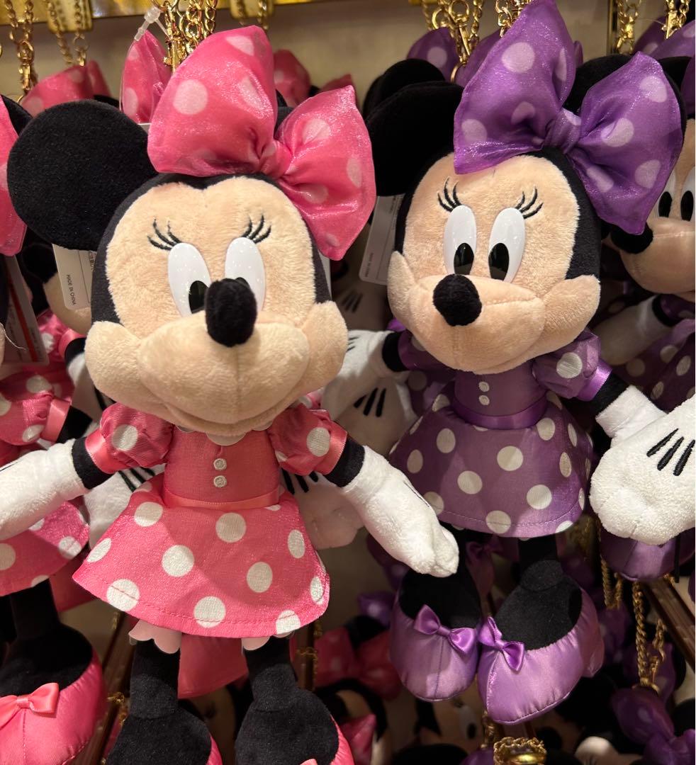 ミニー ぬいぐるみチャーム ピンク 紫 ミニーちゃん ディズニー